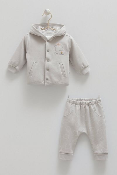 Caramell Bear Triple Set - Gray