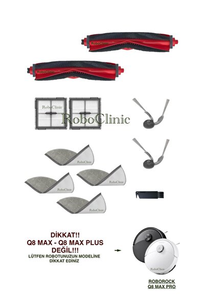 Roboclinic Roborock Q8 Max Pro (Model 2025!!) Perie de schimb compatibilă cu ...