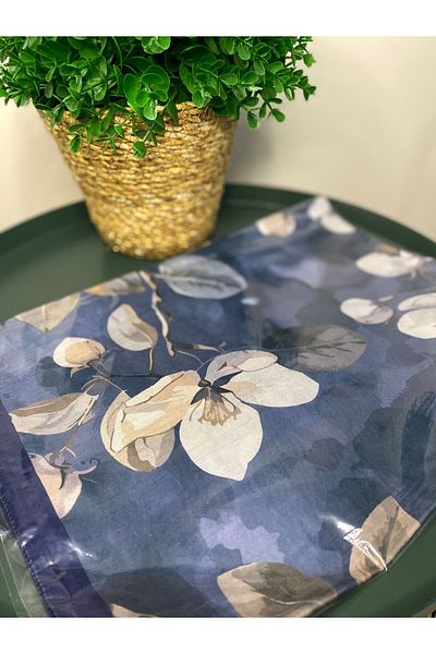 by esra sirkeci Rose Cotton Silk Shawl