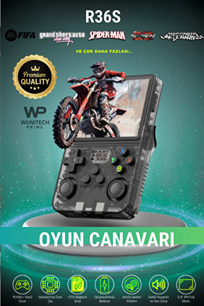 WUNİT R36s Oyun Konsolu Güncel El Atarisi 20.000 Oyun Hd Ekran Retro Oyunlar