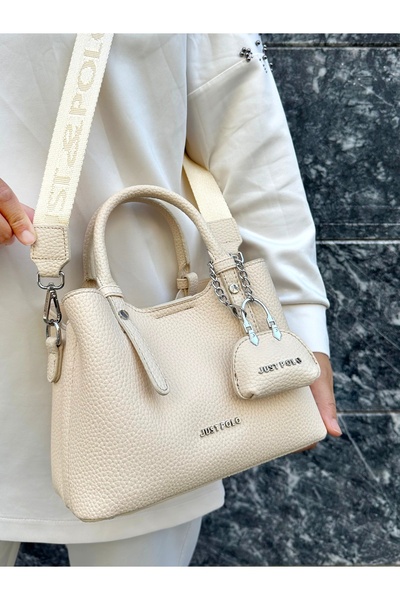 Just Polo حقيبة يد وكتف نسائية من الجلد الناعم مكونة من 3 أقسام من جاست بولو