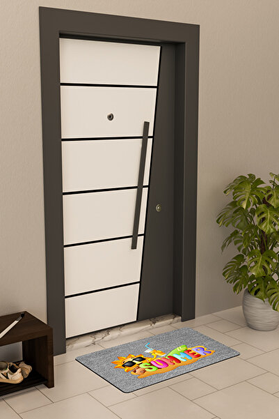 Dormot Високоякісний цифровий друк Сірий, кольоровий килимок для дверей з мотивом літа