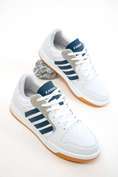 SOHO Beyaz-Lacivert Unisex Sneaker 20835