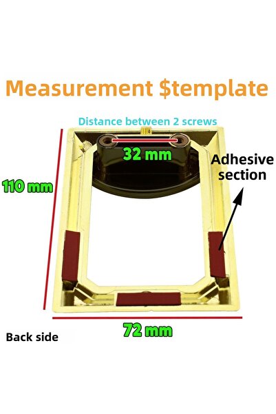 Badem10 Veyron Black Gold Plastic Matte - Kitchen Drawer Cabinet Door Furniture Handles