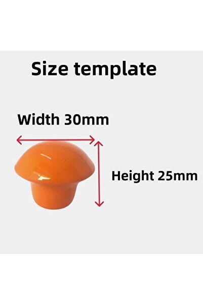 GLASWEN 15 τεμ. Πορτοκαλί λαβή με κουμπιά από φελλό Παιδικά έπιπλα για μωρά Συρτάρι Ντουλάπα Κάλυμμα Λαβή Μεταλλική λαβή Αξεσουάρ