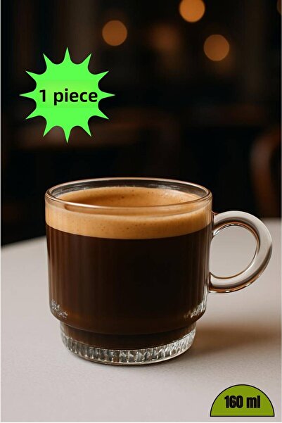 MEDUSHOP Tea-Coffee Cup with Handle - 160 ml Salvador Striped (1 Piece)