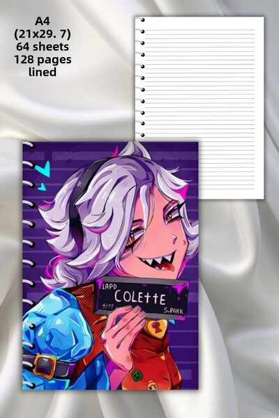 daily notebook دفتر ملاحظات مدرسي مخطط مقاس A4 من كوليت، 64 ورقة (21x29,7 سم)