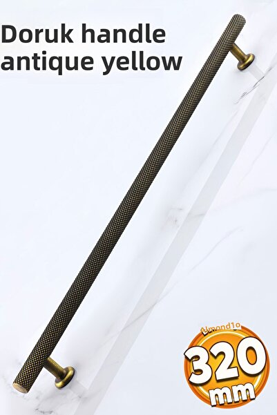 Badem10 Doruk (Premium) 320 mm Antique Antique Yellow Metal Furniture Kitchen Drawer Cabinet Handles Handle Handle