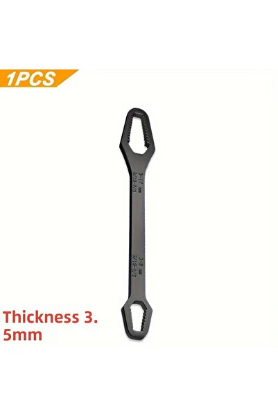 Choice مفتاح ربط مزدوج متعدد الاستخدامات أسود اللون مقاس 3-17 مم، مفتاح ربط س...