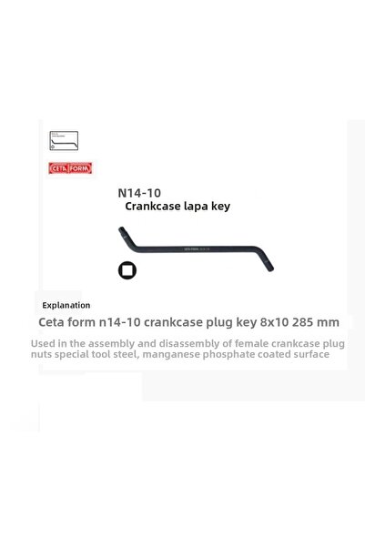CETA FORM N14-10 Crankcase Plug Wrench 8X10 285 mm