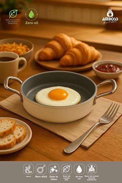 Amboss Sera Nova Fireproof Non-Stick Ceramic Pan 22 cm – White