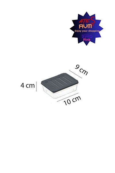 Euro Pink 12 Pieces 250 ml Storage Container - Refrigerator Organizer 12X250Ml