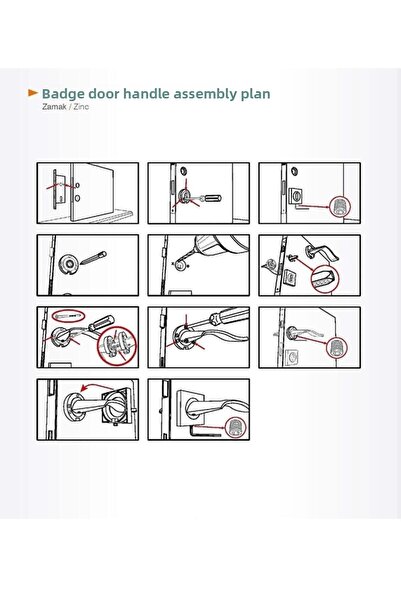 Sofuoğlu Asude / Ç.kare Rosette Paint Matte Black Satin WC Handle (Alm)