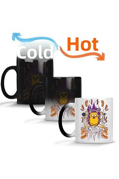 Baskı Dükkanı كوب بورسلين سحري من Adventure Time Bacon Pancakes