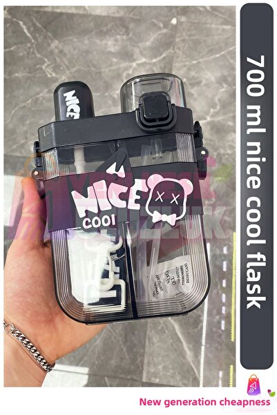 YENİ NESİL UCUZLUK Double Compartment Nice Cool Flask, Double Lid, Children's...
