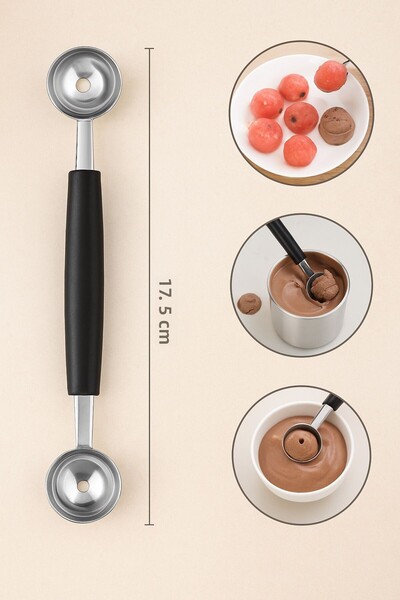BEYZANA Mini Ice Cream Spoon Double Sided Practical
