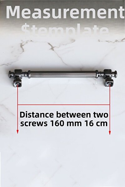 Badem10 Mâner metalic cu dungi afumate Talas 160 mm Mobilier Bucătărie Sertar Dulap Mânere dulap Mâner