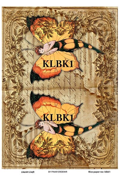 LİNEART Brass Patterned Lineart Paper - 29X42, No: Klbk01