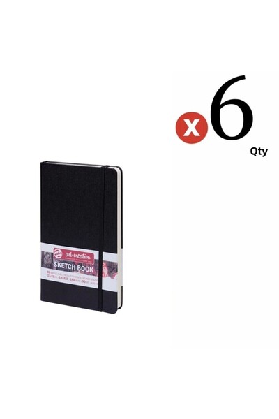 Talens Sketchbook Hard Cover Sketch Drawing Notebook 13x21 CmA5 140 Gr 80 Yp 6 Pieces SET