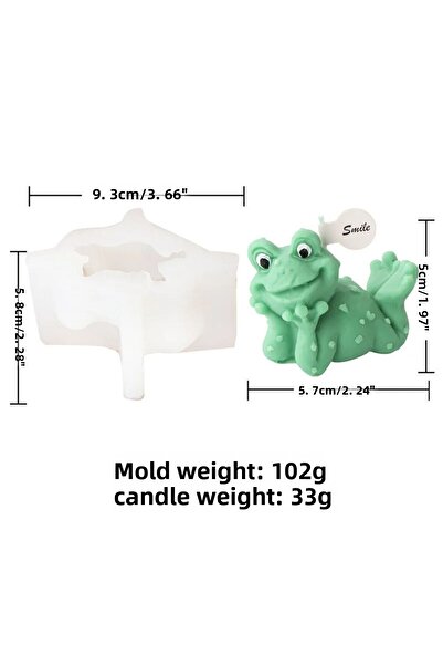 Choice قالب ضفدع نائم ثلاثي الأبعاد، قالب سيليكون على شكل ضفدع كرتوني لصنع ال...