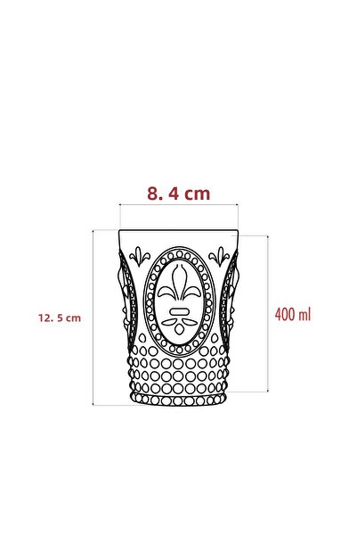 Depa Acrylic Transparent Single Short Cup & Water Soft Drink Coffee Side Cup 400 ml (Not Glass)