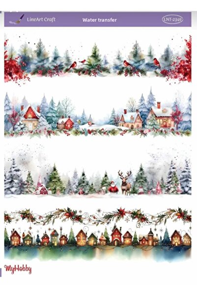 LİNEART Lineart New Year New Year Water Transfer No:Lnt2349 25X35Cm