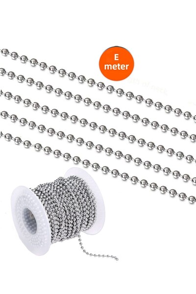 Etsylight 4.5 ملم، سلسلة كروية، 3 أمتار، سلسلة تعليق البطاقات، سلسلة قصافة ال...