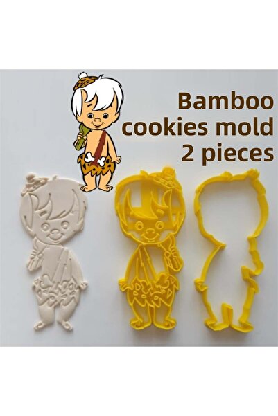 Adana Pasta Malzemeleri قالب كوكيز بامبام 2 قطعة من عصر الحجر