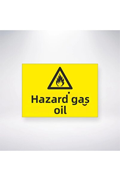 Reysa Tasarım ملصق خطر زيت الغاز 20 × 28 سم