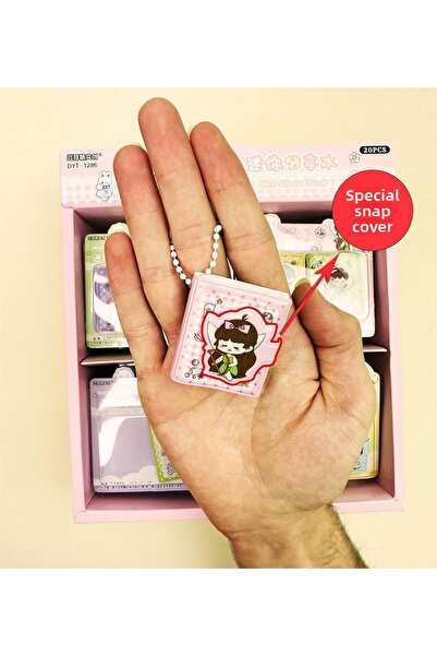 Gift Moda Set de 2 mini prințese - caiet proiectat cu capac cu velcro și breloc