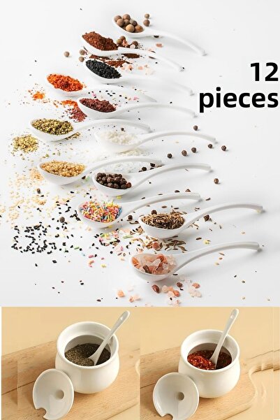 polo55.sport.1855 White Set of 12 - Spice, Jam and Sauce Spoon, Breakfast