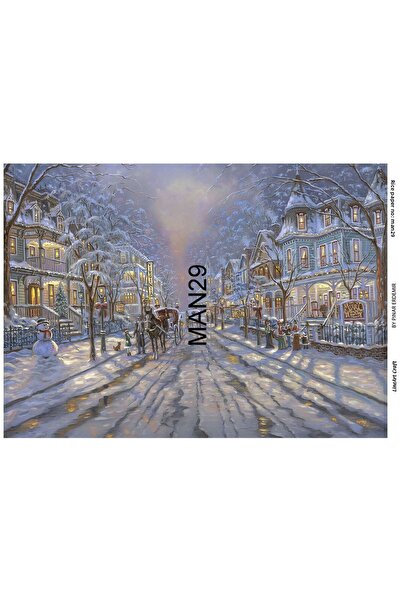 LİNEART Man29 Model Brass Decopage Paper - 29X42Cm