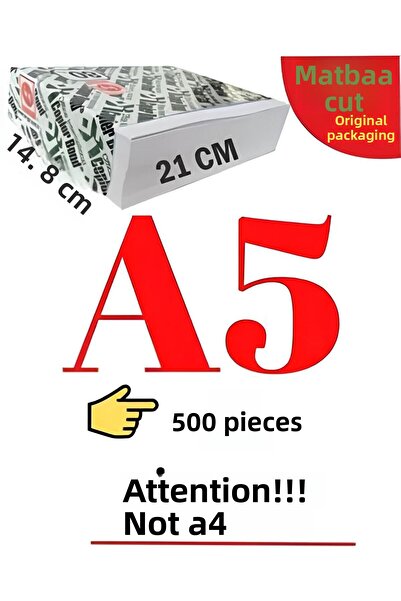 Copier bond 500 Pieces of A5 Copy Paper - 80Gr Half of the Shop A4