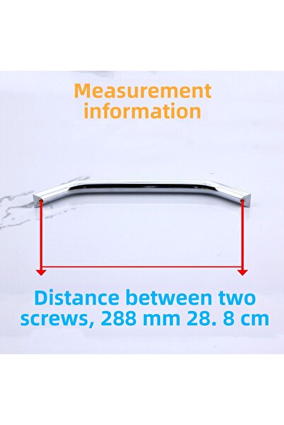 Badem10 Şahin Crom Argintiu Metal 288 Mm - 28,8 Cm Mobilier Bucătărie Sertar Dulap Dulap Mânere Mâner