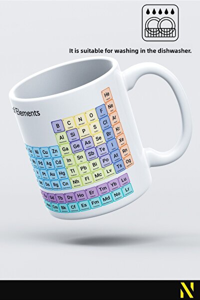 nilizma Periodic Table Mug Glass 330 ml