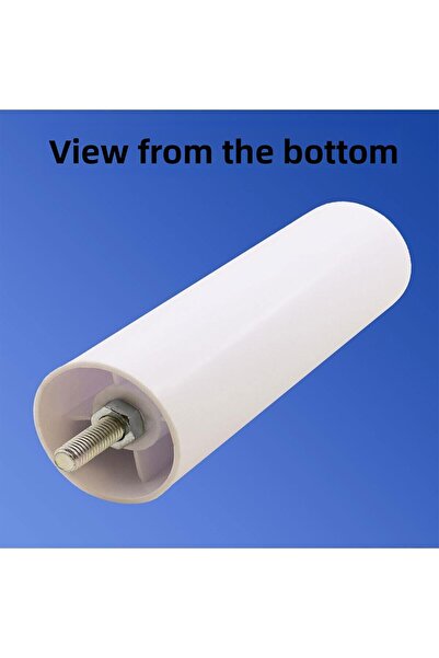 Badem10 Έπιπλα Καναπές Πολυθρόνα Βάσης Ανύψωσης M8 Στήριγμα Λεπτό Δόντι Πόδι Πόδια Λευκό 12 cm 4 τμχ