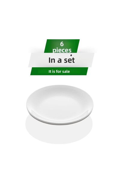 Alezy 584 Göreme Melamine Thermostar International Service Plate 17 cm White