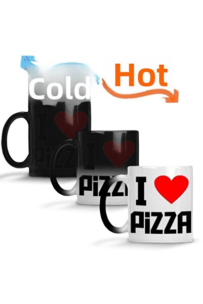 Baskı Dükkanı كوب الكوب السحري للبيتزا من البورسلين