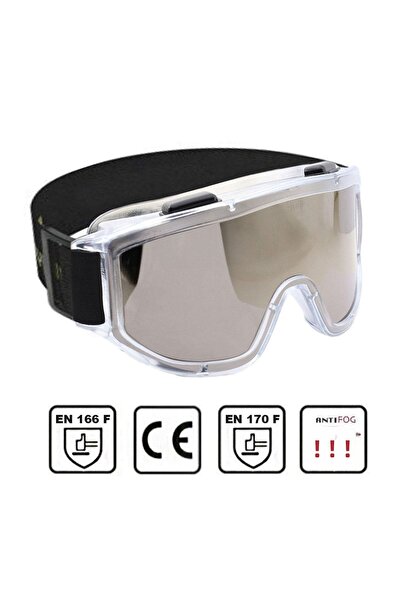 NZB Work Safety Goggles Antifog Anti-Fog Protective Glasses with Valve S550 Silver