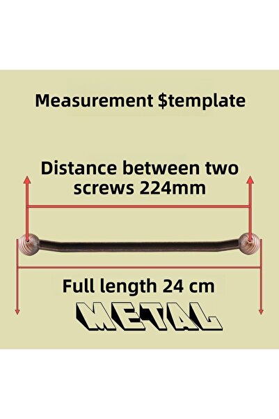 Badem10 224 Mm-22.4 cm Copper Colored Knob Antique Metal Furniture - Kitchen Drawer Cabinet Handles