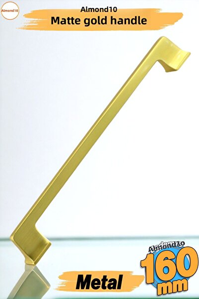 Badem10 Gediz Metal Mat Aur Aur 160 Mm Mobilier Bucătărie Sertar Dulap Dulap Capac Mânere Mâner