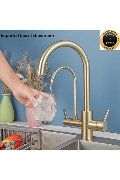 OEM ضمان 7 سنوات - صنبور حوض المطبخ ذو التدفق المزدوج لتنقية المياه والمخرج، ...