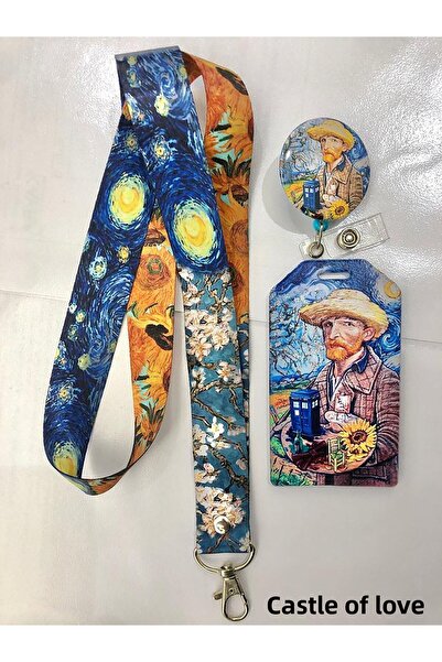 Hediyebum Set de curea pentru gât, yoyo și suport vertical pentru carduri, lu...