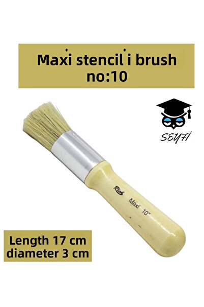SEYFİKİRTASİYE 1 Pcs Maxi Stent Brush No:0 2 4 6 8 10 12 Numbers Natural Bris...