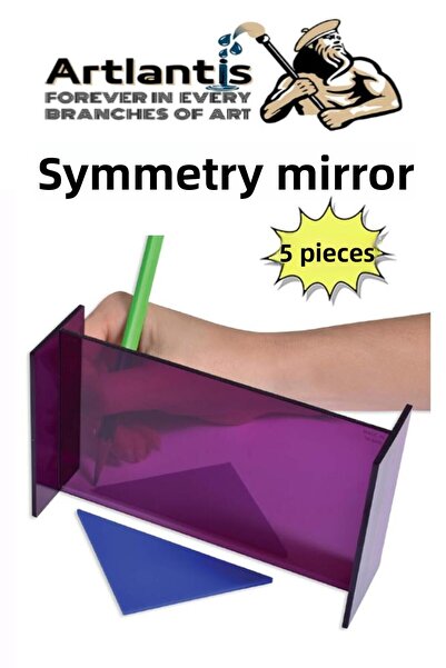 Artlantis Oglindă de simetrie 5 bucăți Oglindă de reflecție Material didactic...