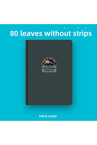 KESKİN COLOR 17x24 cm Necăptușit 80 de coli Caiet cu spirală cu copertă rigid...