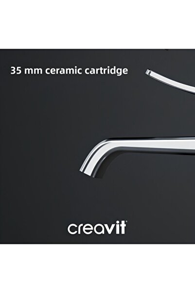 Creavit Lua Chrome Waterfall Bathroom Faucet - Lu2500 Model