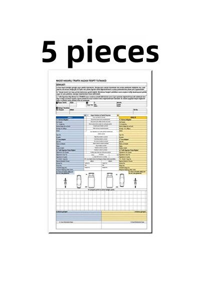 Dağtaş Kırtasiye Otokopili Accident Damage Detection Manual 5 Pieces