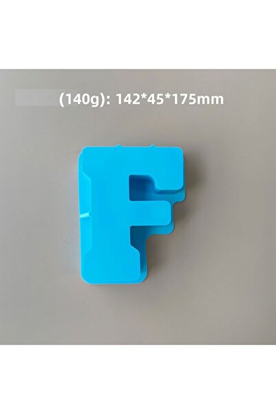 Generic قالب سيليكون راتنج وصابون حرف F كبير