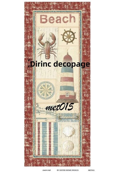 LİNEART Lineart Brass Decopage Paper No:Met15- 30X66Cm
